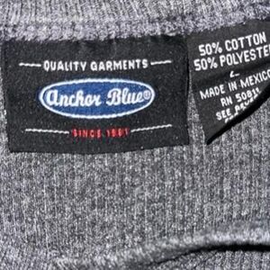 Anchor Blue Men's Grey Shirt